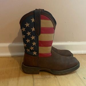 BARELY WORN Rebel By Durango, American Flag Boots, Size 8